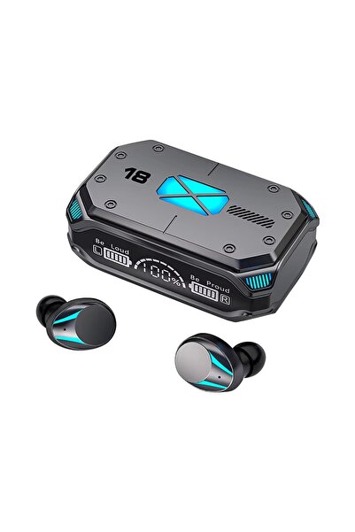 Choice سماعة أذن بلوتوث لاسلكية M41 سوداء، مزودة بشاشة لمس رقمية ذكية، سماعات...