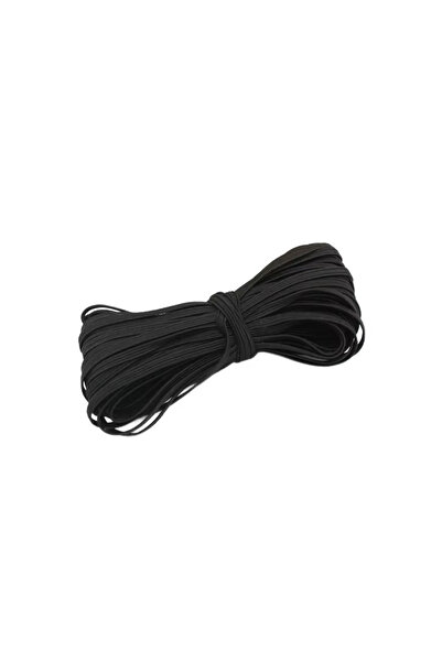 Choice1 شريط مطاطي مسطح أسود 3 مم بطول 10 أمتار، شريط مطاطي مسطح عالي المرونة...