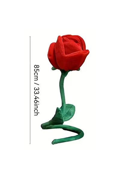 Choice 85cm-Rose 85cm Large Red Plush Artificial Rose Bouquet Stuffed Bendabl...