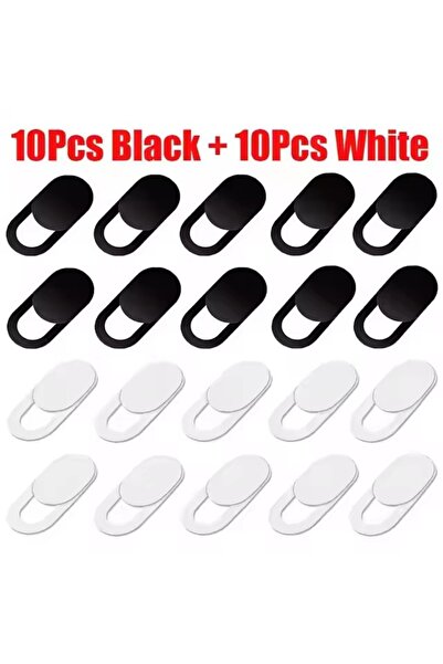 Choice1 غطاء كاميرا ويب باللونين الأبيض والأسود مع مغناطيس منزلق غطاء كاميرا ...