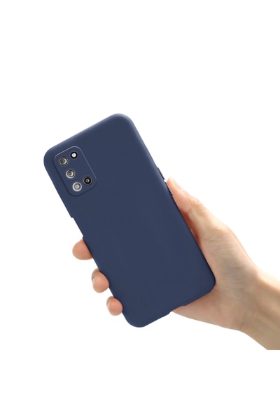 Choice11 غلاف هاتف سيليكون سائل أزرق اللون لهاتف Galaxy A31، غطاء A31 A41 A51...