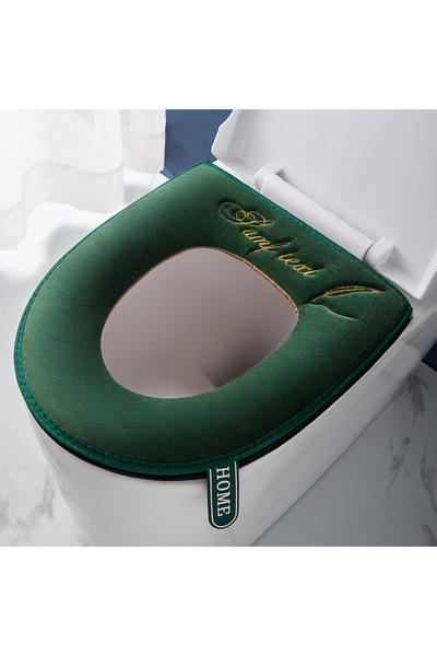 Choice3 A Universal Warm Velvet Toilet Seat Cover, Zipper Flip Lid Handle Tab...