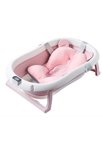 U-Grow Bathtub with Built-in Thermometer, Pink