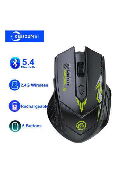 Choice kebidumei BT5.4 2.4G BK Bluetooth 5.4 Mouse Dual-Mode 2.4G Wireless Mo...