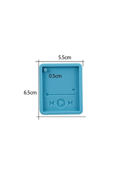 choice2 Blue Player Epoxy Resin Player Mold Keychain Casting Silicone Mould P...
