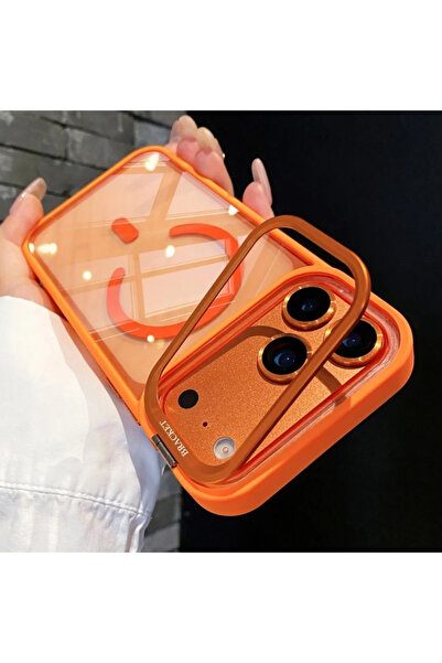 Choice iPhone17 Pro Orange Magnetic Clear Phone Case for apple IPhone 17 Air ...