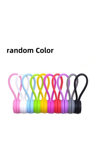 Choice3 5PCS Mix Color 5/3/1PCS Silicone Magnetic Cable Tie Reusable Wire Org...