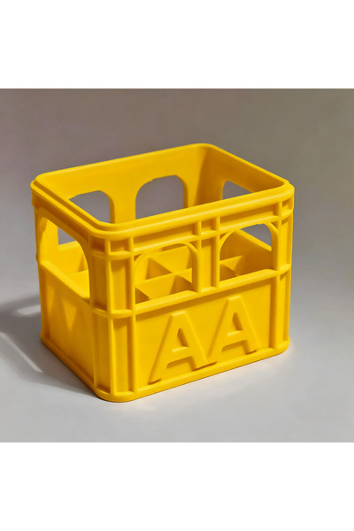 Choice Yellow AA(12squares) 3D printed beer crate style stackable battery sto...