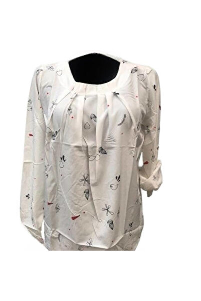 River Flower Blouse B264 cream color, size M