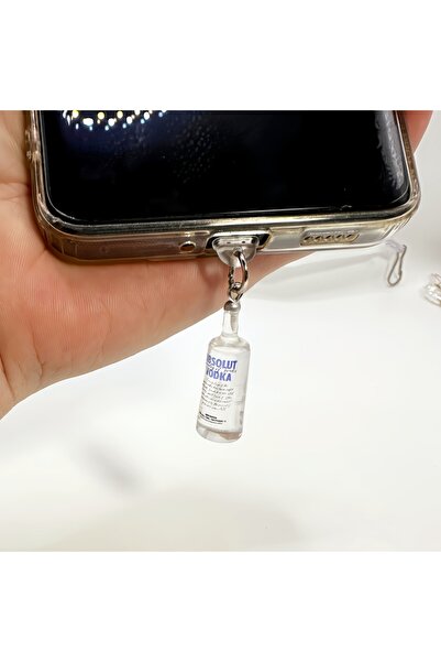 Choice1 سدادة منفذ شحن الهاتف من النوع C، قطعة واحدة، على شكل زجاجة فودكا، مل...