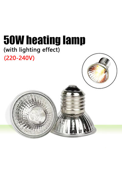 Choice3 حامل مصباح تدفئة للزواحف بقوة 50 واط، مزود بإضاءة UVA وUVB قابلة للدو...