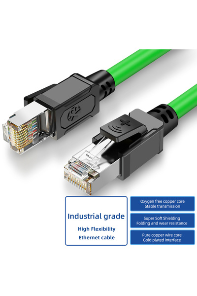 Choice12 كابل صناعي مرن بطول 1.5 متر من نوع B-3 CAT5E، كابل إيثرنت محمي بتقني...