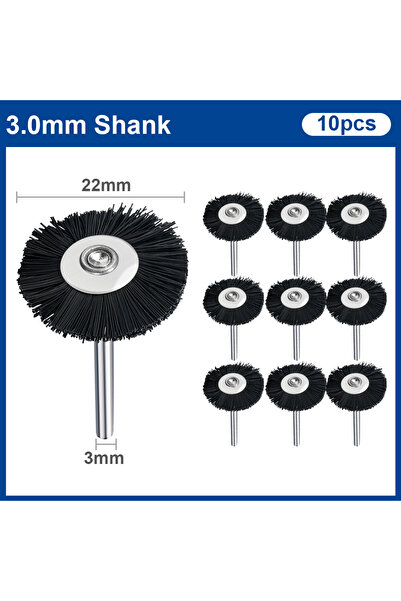 Choice1 مجموعة فرش تلميع سلكية من النايلون (10 قطع) أو (20 قطعة) مقاس 22 مم، ...