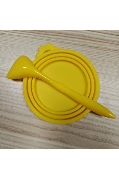 Choice4 غطاء علبة طعام الحيوانات الأليفة قابل لإعادة الاستخدام، قطعتان، أصفر ...