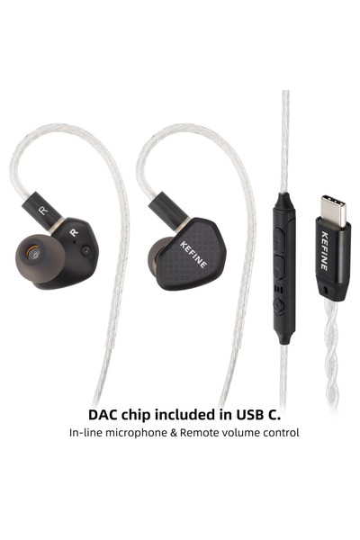 Choice1 سماعات أذن داخلية من نوع Type-C مزودة بميكروفون، Kefine Klean SV و Ke...