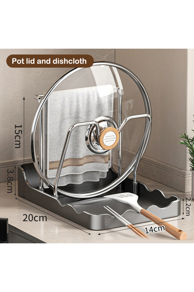 Choice4 Only Rack-A5 1Pc Pot Lid Cutting Board Placement Rack Kitchen Spatula...