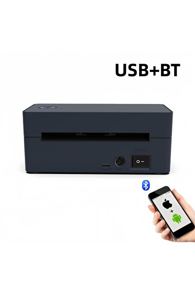 Choice10 طابعة ملصقات حراري لاسلكية صغيرة الحجم تعمل بتقنية بلوتوث ومنفذ USB،...