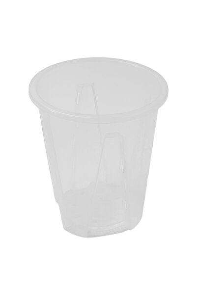 Choice أصيص زهور بلاستيكي شفاف للتحكم في الجذور، مقاس 16 سم، مزود بفتحات، منا...