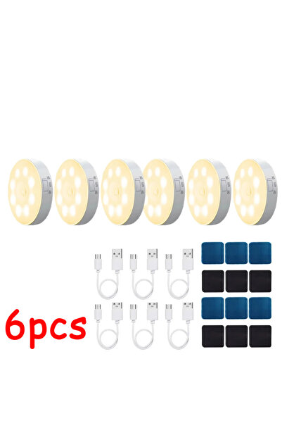 Choice6 مصباح ليلي LED قابل لإعادة الشحن عبر منفذ USB من هايناست، مزود بمستشع...