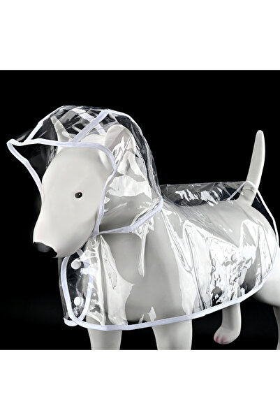 Choice3 معطف واقٍ شفاف مقاوم للماء للكلاب، بغطاء رأس بغطاء رأس، مصنوع من مادة...