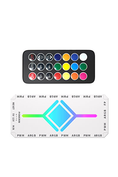 Choice WHITE TEUCER Fan Intelligent Temperature Control 5v3 Pin Divine Light ...