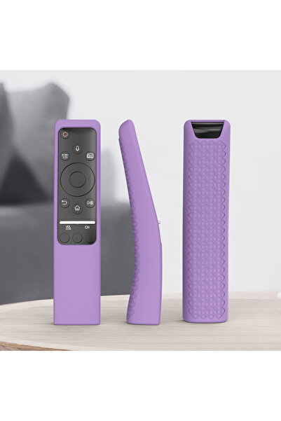 Choice1 for Samsung Purple 1pc Standing Design Silicone Remote Cover Case for...