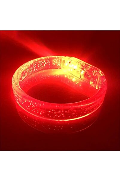 Choice4 1pcs Red 1pcs LED Flashing Bubble Bracelet - Glow in The Dark Party F...