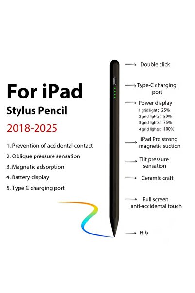 Choice3 قلم لمس عالمي أسود لأجهزة أندرويد/آي أو إس/ويندوز اللوحية - قلم شاشة ...