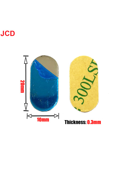Choice5 10 قطع من ألواح معدنية لاصقة JCD مقاس 20 مم × 10 مم، مصنوعة من صفائح ...