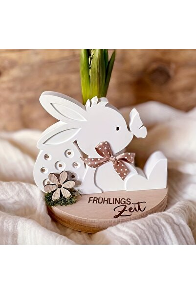 Choice Rabbit Silicone Rabbit Silicone Resin Mold with Polka Dot Bow & Flower...