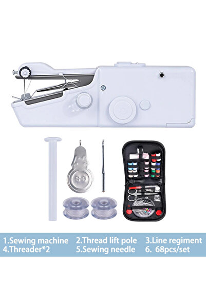 Choice7 White C Portable Manual Sewing Machine Crafts Domestic Sewing Machine...