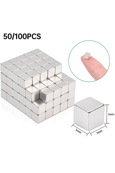 Choice 100 PCS 50/100 Pcs Small Square Magnetic Cubes, Strong Mini Magnets fo...