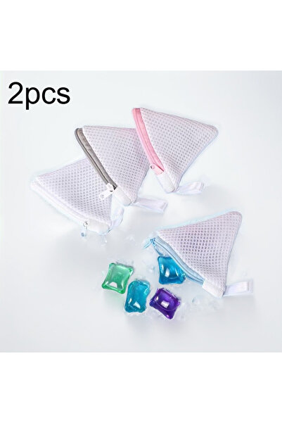 Choice1 أكياس غسيل وتخزين أغراض صغيرة بألوان عشوائية، قطعتان، حقيبة بسحاب إغلاق.