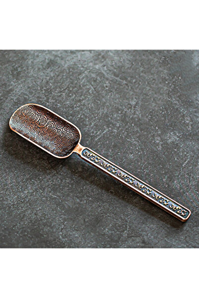 choice2 ملعقة شاي من سبيكة النحاس الأحمر بنقشة سحابية عتيقة، أداة لشرب الشاي ...