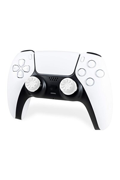 Choice5 أغطية بيضاء لعصا التحكم التناظرية لجهاز PS4 وPS5، أغطية عصا التحكم ال...