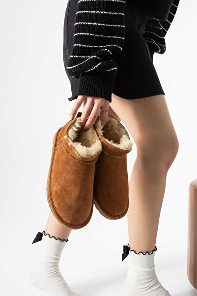 COMFORT OF PANTOFOLE Tan Beige Genuine Leather Women's Boots