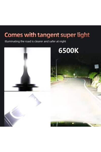 Choice16 مصباح أمامي LED للسيارة H4/9003/HB2 Hi/Lo P1 6500K قطعتان، H4 H7 H1 ...