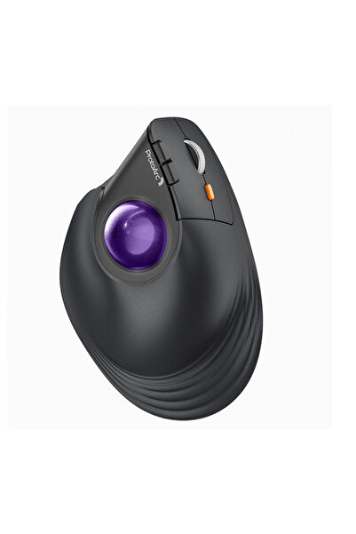 Choice1 فأرة كرة التتبع اللاسلكية العمودية ProtoArc باللون الأرجواني، طراز EM...