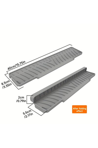 Choice1 Strip L DARK GRAY 1pc Heavy-Duty Non-Slip Silicone Drainage Drying Ma...