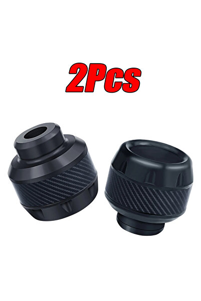 choice2 2Pcs Black 4Pcs Aluminum Alloy Motorcycle Crash Protector Scooter Whe...