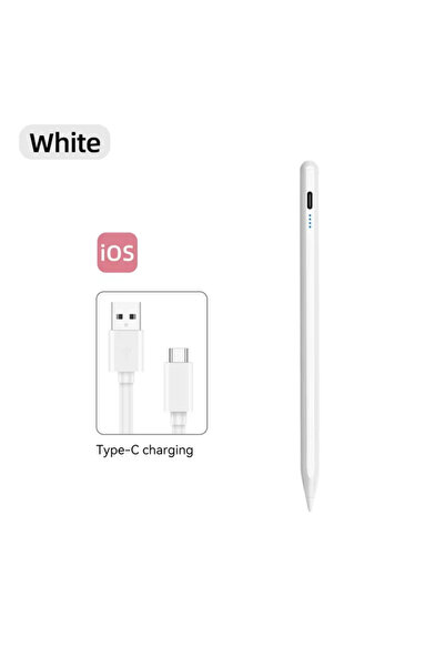 Choice6 White Gradie Stylus Pen For Pencil with LED Power Palm Rejection Touc...