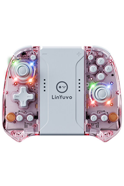 Choice1 Pink LinYuvo Wireless Gamepad KS58 for Switch&OLED with Turbo/Vibrati...
