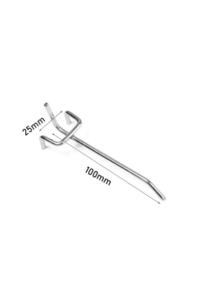 Choice13 20 قطعة من خطافات العرض مقاس 25 مم × 100 مم، من 5 إلى 20 قطعة، رفوف ...