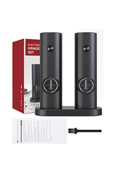 Choice 1set 2Pcs Electric Pepper and Salt Grinder Set, Battery Powered Adjust...