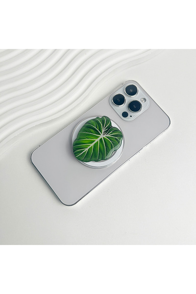 Choice1 حامل الهاتف CX38-04 Troal Leaf Sket لـ Magsafe IPhone Mac Safe Ring F...