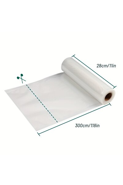 Choice3 28cmx3m 3m/roll vacuum seal bags - durable, BPA-free, tear-resistant,...