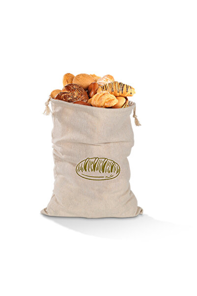 Choice 40 X 30 cm bread Linen Bread Bags Reusable Drawstring Bag For Loaf Hom...