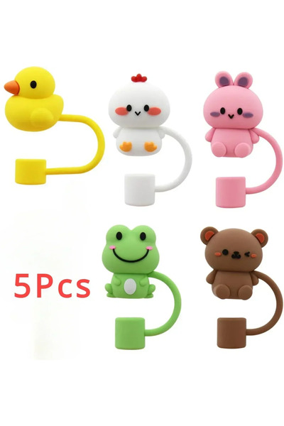 Choice5 5Pcs-20250613-08 5/1Pcs Straw Cover Cap for Stanley Cup Silicone Stra...