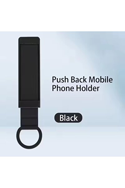 Choice Black Mobile Phone Bracket Sticky Ring Buckle Push-pull Lazy Support F...