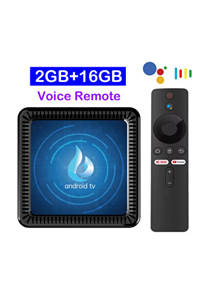 Choice24 US Plug 2G 16G Voice Remote Global Smart TV Box Android16 Wifi 5G Al...